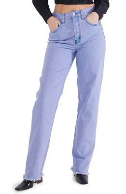 ÉTICA Carine Superhigh Waist Straight Leg Jeans in Cyclone Violet at Nordstrom, Size 25