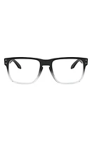 Oakley Holbrook 56mm Square Optical Glasses in Polished Black Clear Fade at Nordstrom