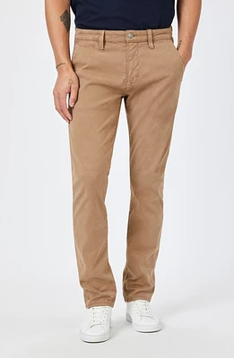 Mavi Jeans Milton Slim Straight Leg Chino Pants Tigers Eye Luxe Twill at Nordstrom, X