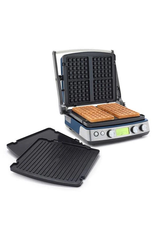 GreenPan Elite Ceramic Nonstick Multi Grill/Griddle/Waffle Maker in Oxford Blue at Nordstrom