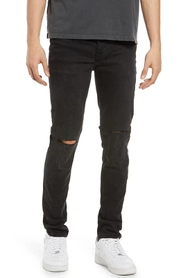 Ksubi Chitch Krow Krushed Ripped Slim Skinny Jeans Black at Nordstrom,