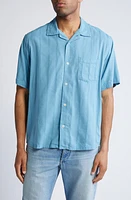 Corridor Striped Seersucker Short Sleeve Button-Up Camp Shirt at Nordstrom,