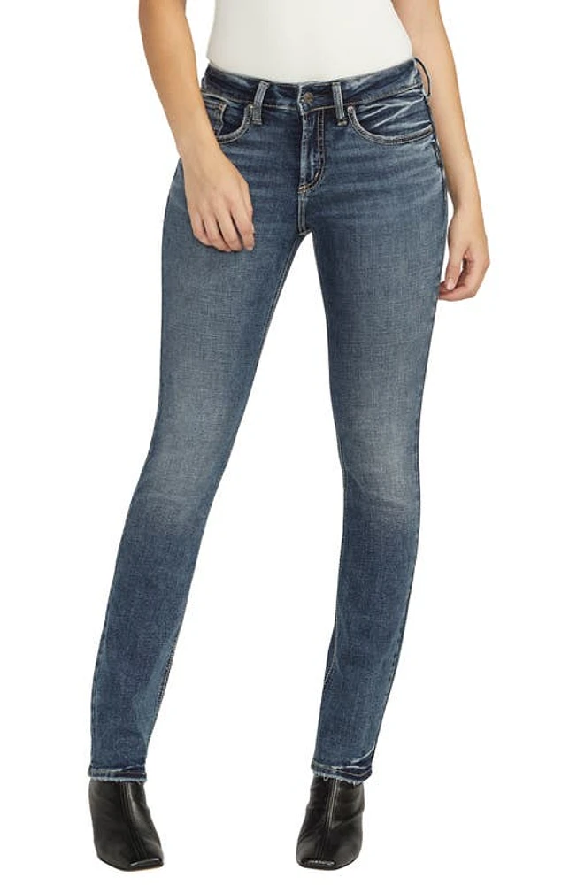 Silver Jeans Co. Suki Low Rise Straight Leg Indigo at Nordstrom,