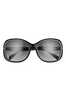 Prada 57mm Oversize Round Sunglasses in Black at Nordstrom