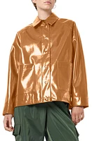 Noisy may Sky Faux Leather Jacket Rubber at Nordstrom,