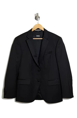 BOSS Tux Virgin Wool Sport Coat Black at Nordstrom,