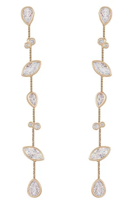 Ettika Crystal Linear Earrings in Gold at Nordstrom