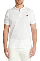 Ralph Lauren Purple Label Embroidered Standing Horse Cotton Piqué Polo Classic White at Nordstrom,