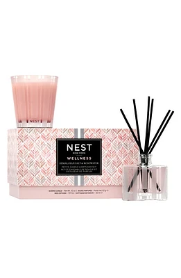 NEST New York Himalayan Sea Salt & Rosewater Petite Candle & Diffuser Set at Nordstrom