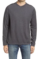 Johnston & Murphy Reversible Long Sleeve Top Charcoal/Blue at Nordstrom, R