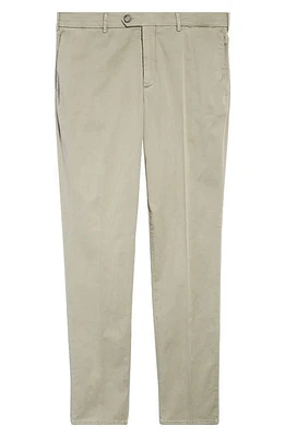 Brunello Cucinelli Stretch Cotton Straight Leg Pants in C6269 Sage Green at Nordstrom, Size 38 Us