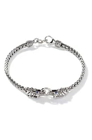 John Hardy Legends Naga Blue Sapphire Bracelet in Silver at Nordstrom, Size X-Large