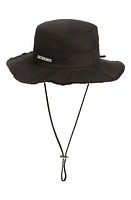 Jacquemus Gender Inclusive Le Bob Artichaut Cotton Twill Bucket Hat 990 Black at Nordstrom,