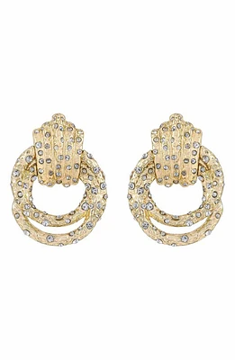 Ettika Crystal Knot Earrings in Gold at Nordstrom