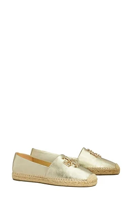 Tory Burch Eleanor Espadrille Flat in Spark Gold /Gold at Nordstrom, Size 5.5