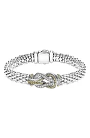 LAGOS Caviar Newport Diamond Station Bracelet in Silver/Gold at Nordstrom