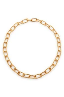 Monica Vinader Alta Textured Chain Necklace in 18Ct Gold On Sterling at Nordstrom