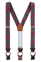 Trafalgar Nicholas Tartan Plaid Silk Suspenders at Nordstrom