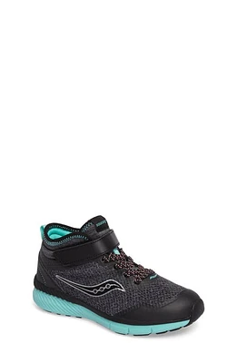 Saucony Ideal Sneaker in Black/Turquoise at Nordstrom, Size 1 M