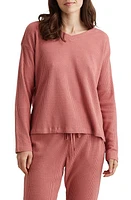 Papinelle Waffle Knit Pajama Top Soft Cinnamon at Nordstrom,