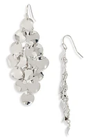 Nordstrom Disc Chandelier Earrings in Rhodium at Nordstrom