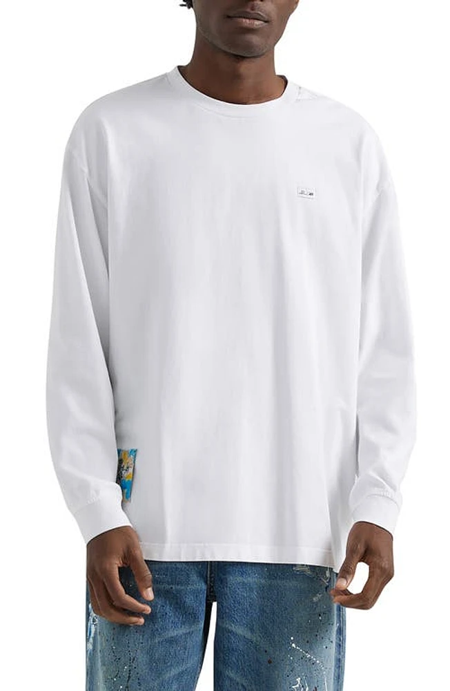 x Basquiat Long Sleeve Cotton Graphic T-Shirt White at Nordstrom,