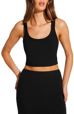 Vitamin A Thalia Rib Cover-Up Crop Top Organic at Nordstrom,