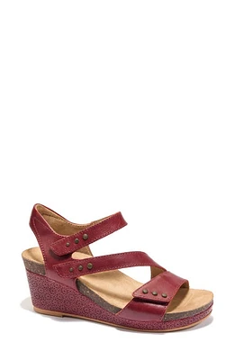 Hälsa Footwear Gisella Wedge Sandal Dark Red at Nordstrom,