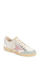 Golden Goose Ball Star Low Top Sneaker White/Grey/Pink at Nordstrom,