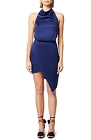 Elliatt Camo Asymmetric Satin Cocktail Dress at Nordstrom,