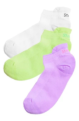 Stems 3-Pack Lightweight Training Socks in White/Mauve/Mint at Nordstrom