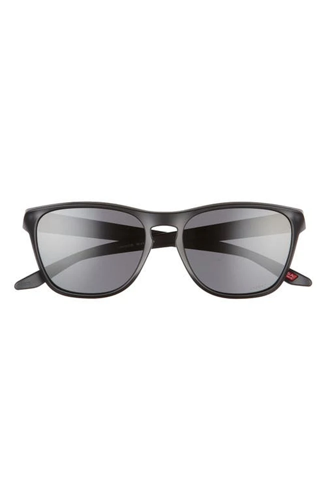 Oakley Manorburn 56mm Square Sunglasses in Matte Black/Prizm Grey at Nordstrom