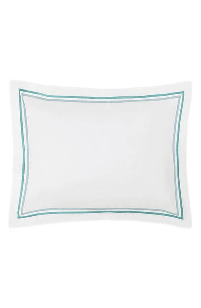 Matouk Essex Cotton Percale Sham in Lagoon at Nordstrom