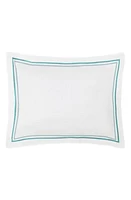 Matouk Essex Cotton Percale Sham in Lagoon at Nordstrom