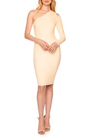 Susana Monaco Cutout One-Shoulder Body-Con Dress Blanched Almond at Nordstrom,