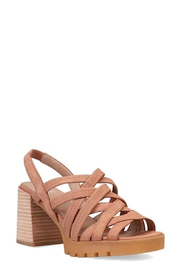 Eileen Fisher Tally Strappy Slingback Platform Sandal Honey at Nordstrom,