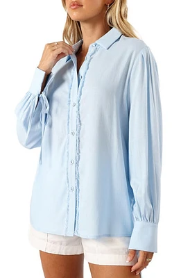 Petal & Pup Dylan Button-Up Shirt Blue at Nordstrom,