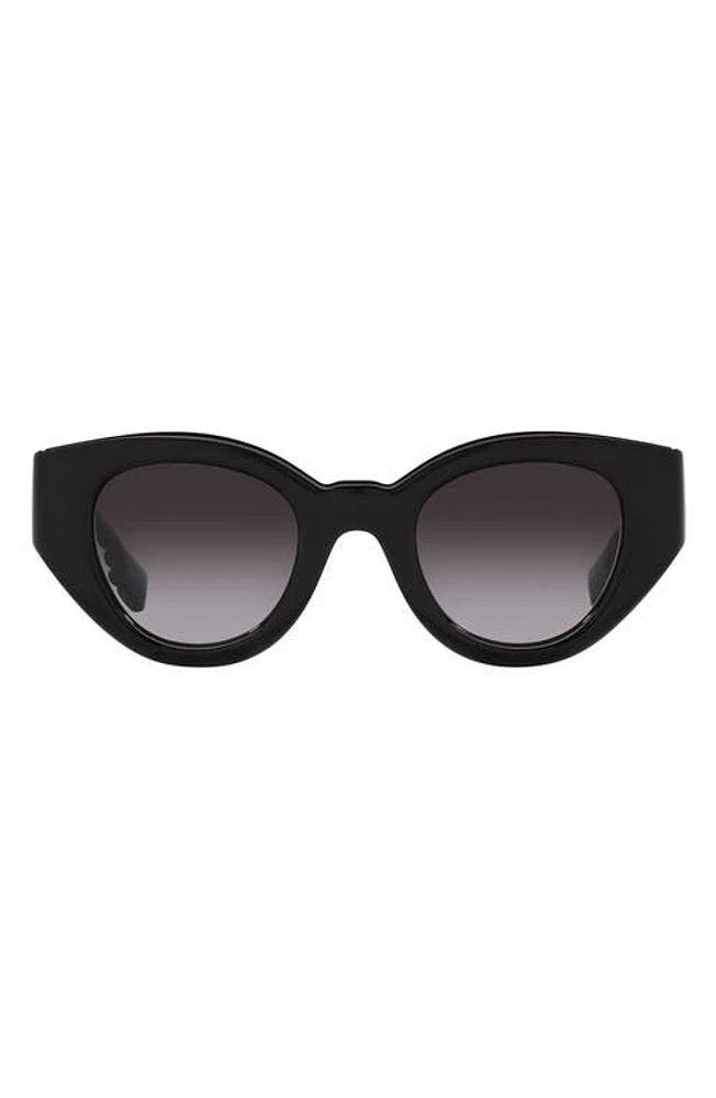 burberry Briar 47mm Gradient Small Phantos Sunglasses in Black at Nordstrom