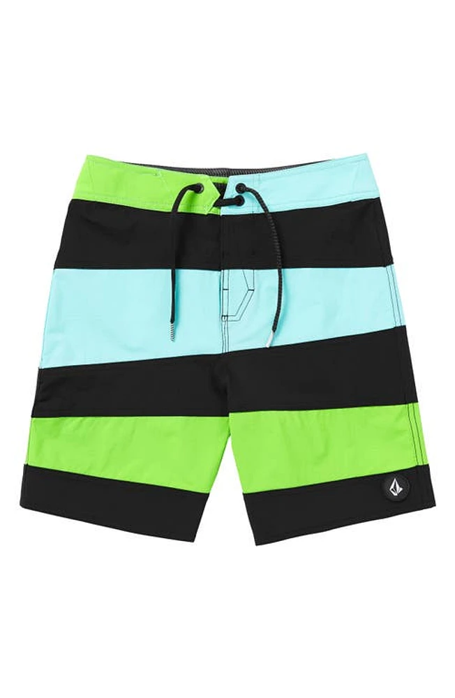 Volcom Kids' Marine Time Mod Liberator Board Shorts Crete Blue at Nordstrom,