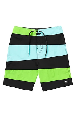 Volcom Kids' Marine Time Mod Liberator Board Shorts Crete Blue at Nordstrom,