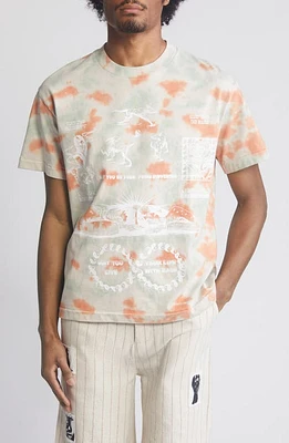 JUNGLES Live Your Life Tie Dye Cotton Graphic T-Shirt at Nordstrom,