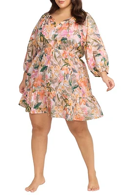 Artesands Titania Elgar Floral Cover-Up Dress Natural at Nordstrom, Us