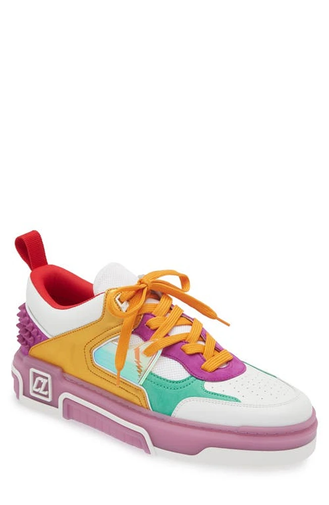 Christian Louboutin Astroloubi Mixed Media Low Top Sneaker 5633-Kismet/Supernova at Nordstrom,