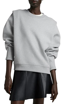 & Other Stories Pleated Shoulder Sweatshirt Grey Medium Dusty at Nordstrom, Regular