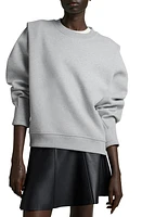 & Other Stories Pleated Shoulder Sweatshirt Grey Medium Dusty at Nordstrom, Regular