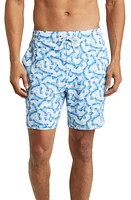 johnnie-O Tobago Abstract Print Swim Trunks Maliblu at Nordstrom,