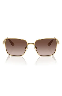 Swarovski 53mm Gradient Round Sunglasses in Gold Purple at Nordstrom