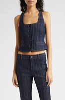 Cinq à Sept Rowena Denim Top Indigo at Nordstrom,