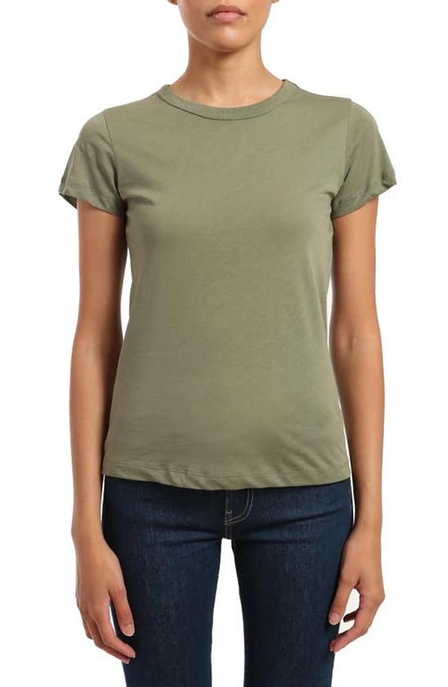 Mavi Jeans Slim Fit Cotton Slub T-Shirt Deep Lichen Green at Nordstrom,