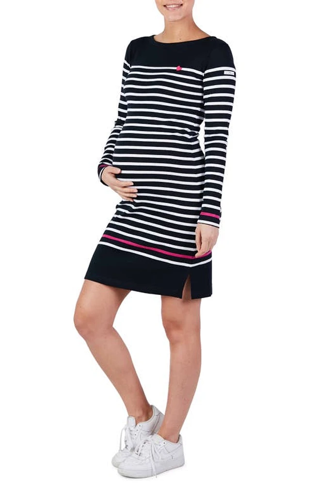 Cache Coeur x Armor Lux C'est La Vie Quimper Long Sleeve Maternity Dress at Nordstrom,